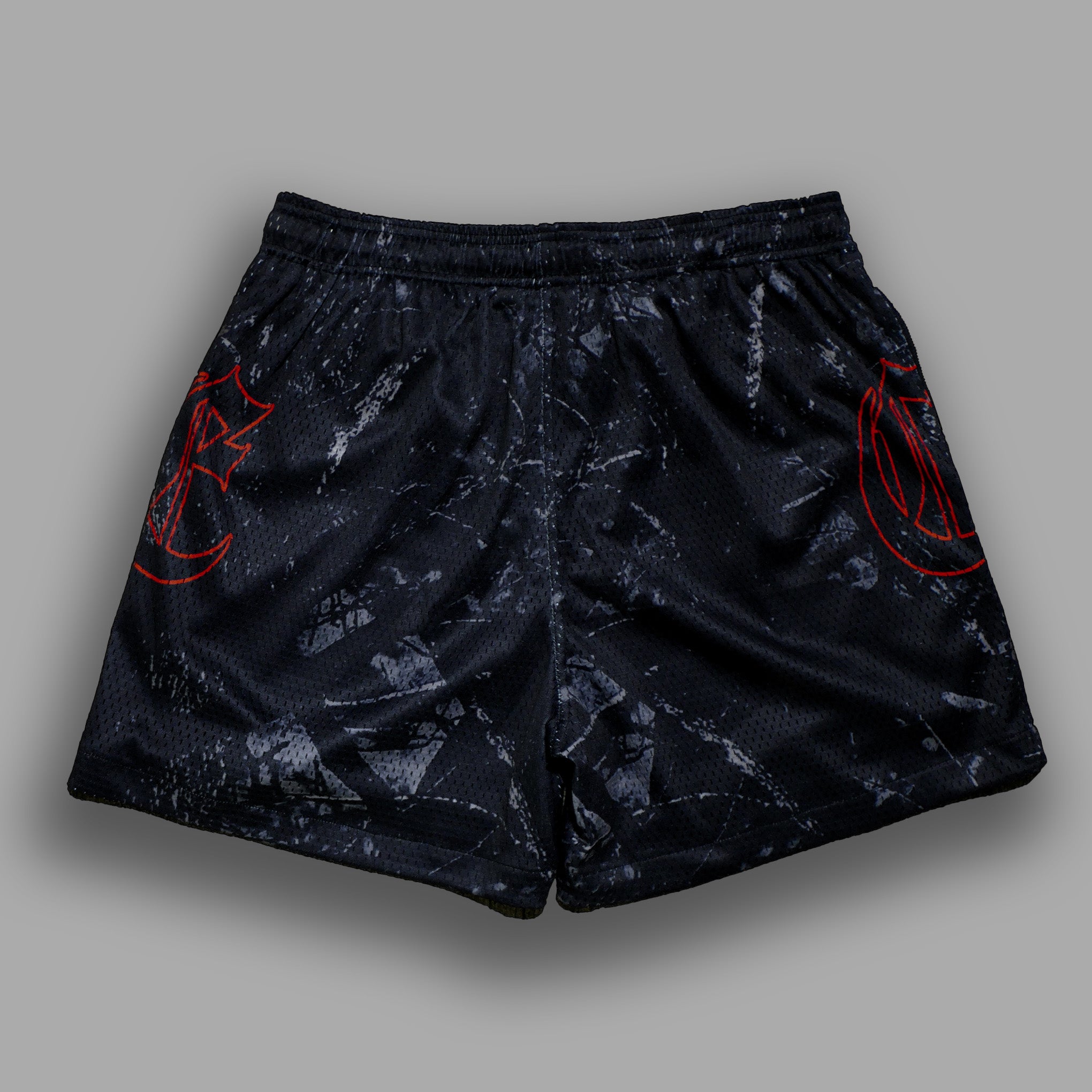 MIDNIGHT-CAMO MESH SHORTS